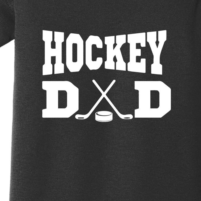 Father's Day Hockey Dad Like Normal Dad But Cooler Gift Funny Baby Bodysuit