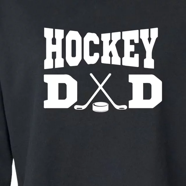 Father's Day Hockey Dad Like Normal Dad But Cooler Gift Funny Cropped Pullover Crew