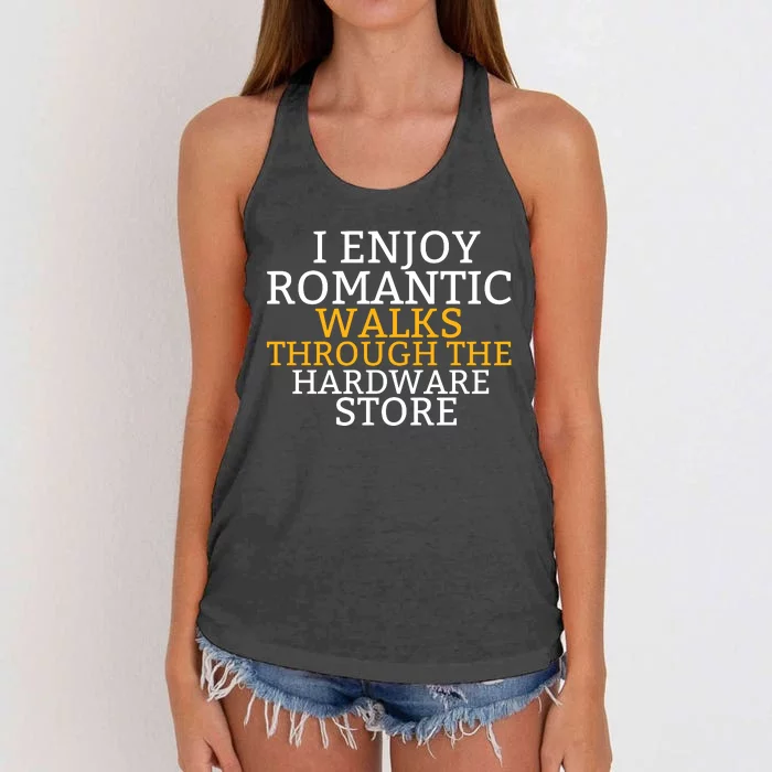 Funny Dad Handyman Hardware Store Tools Women's Knotted Racerback Tank