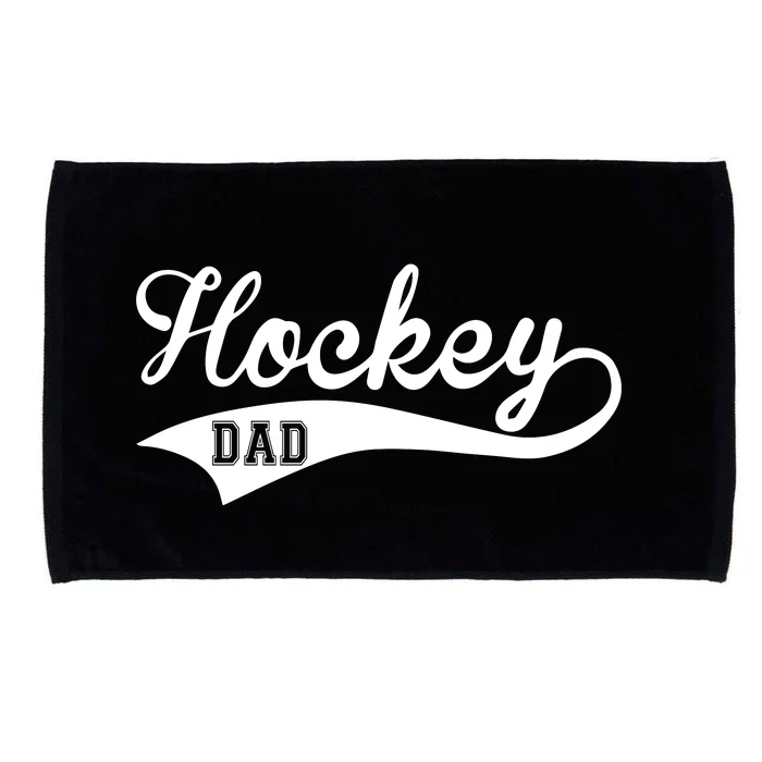 Father's Day Hockey Dad Like Normal Dad But Cooler Gift Hockey Life Microfiber Hand Towel