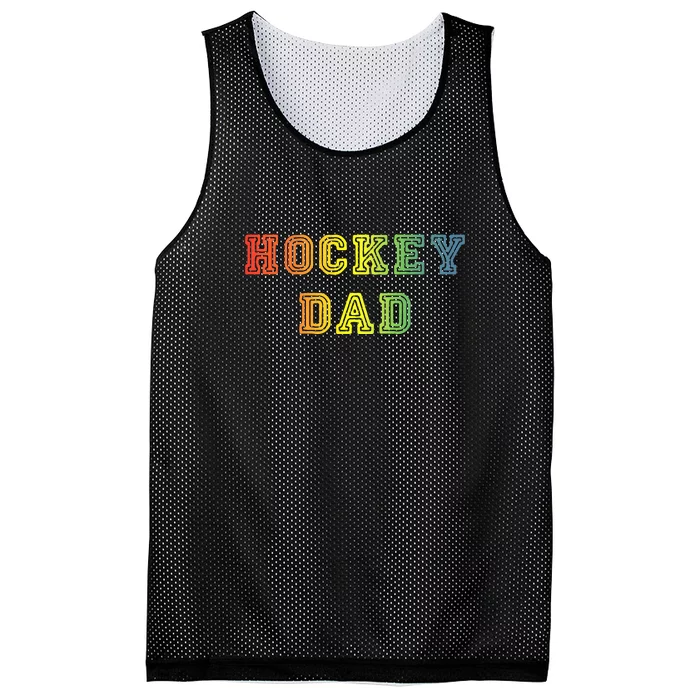 Father's Day Hockey Dad Rainbow Gift Mesh Reversible Basketball Jersey Tank