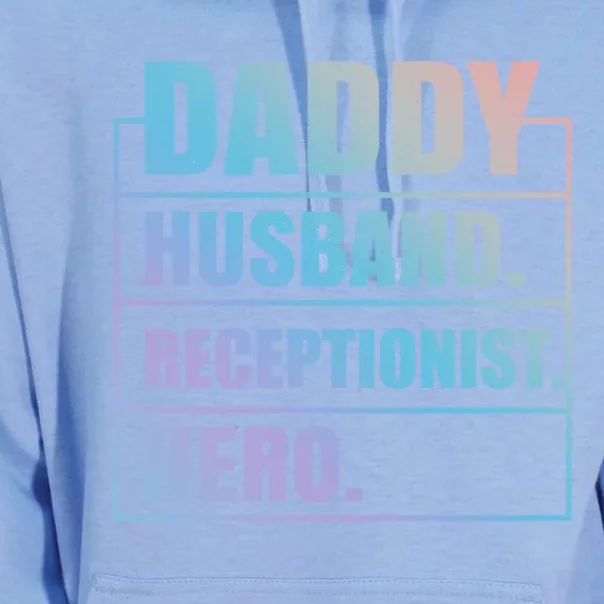 Funny Daddy Husband Receptionist Hero Father's Day Great Gift Unisex Surf Hoodie