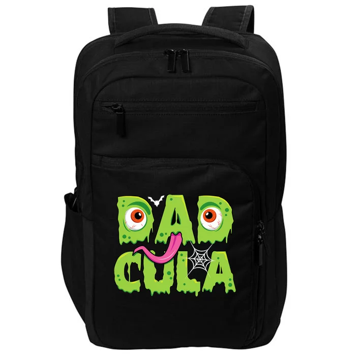 Funny Dadcula Halloween Dad Costume For Family Matching Impact Tech Backpack