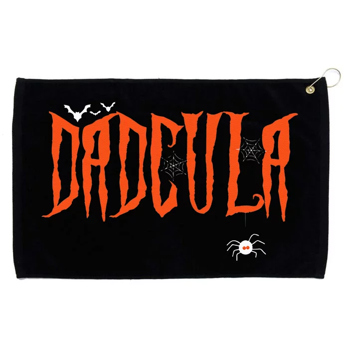 Funny Dadcula Halloween Dad Dracula Costume Momster Matching Grommeted Golf Towel