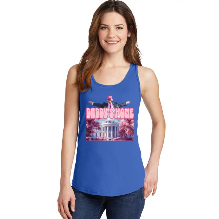 Funny DaddyS Home Trump 2024 Take America Back 2024 Gift Ladies Essential Tank