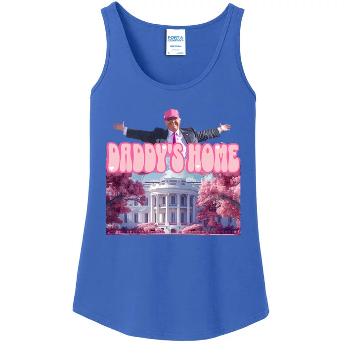 Funny DaddyS Home Trump 2024 Take America Back 2024 Gift Ladies Essential Tank