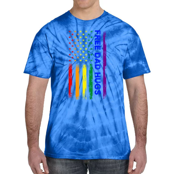 Free Dad Hugs Lgbt Pride Gift Tie-Dye T-Shirt