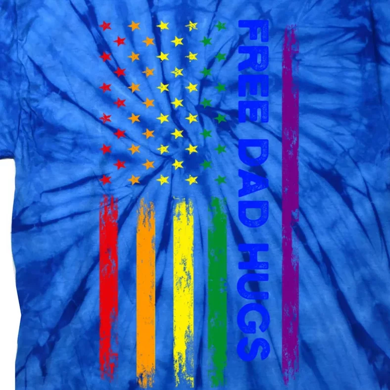 Free Dad Hugs Lgbt Pride Gift Tie-Dye T-Shirt