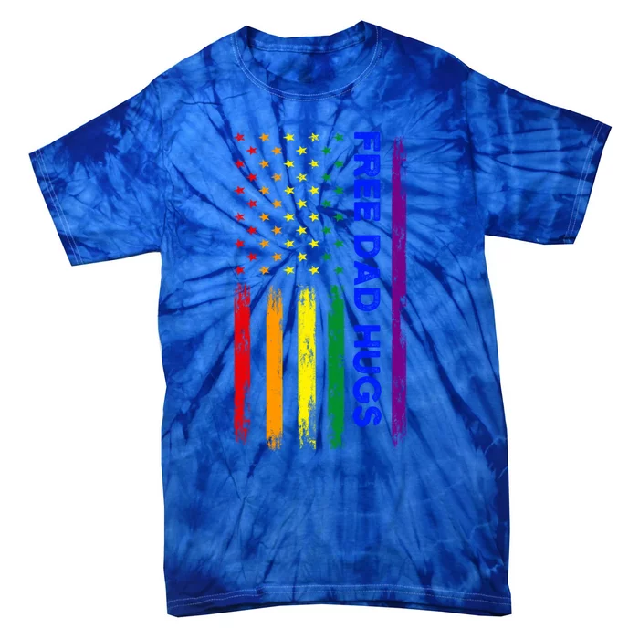 Free Dad Hugs Lgbt Pride Gift Tie-Dye T-Shirt