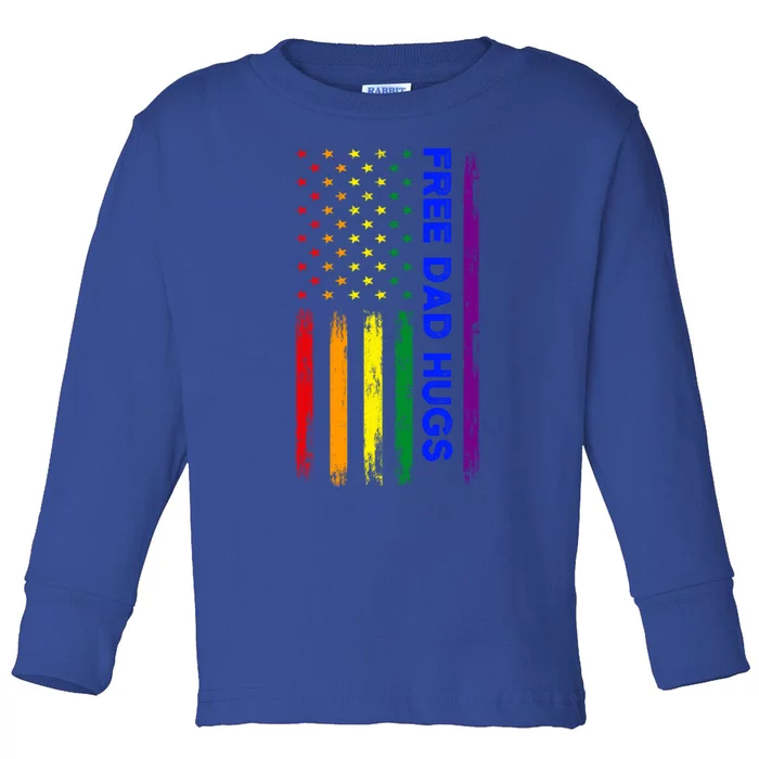 Free Dad Hugs Lgbt Pride Gift Toddler Long Sleeve Shirt