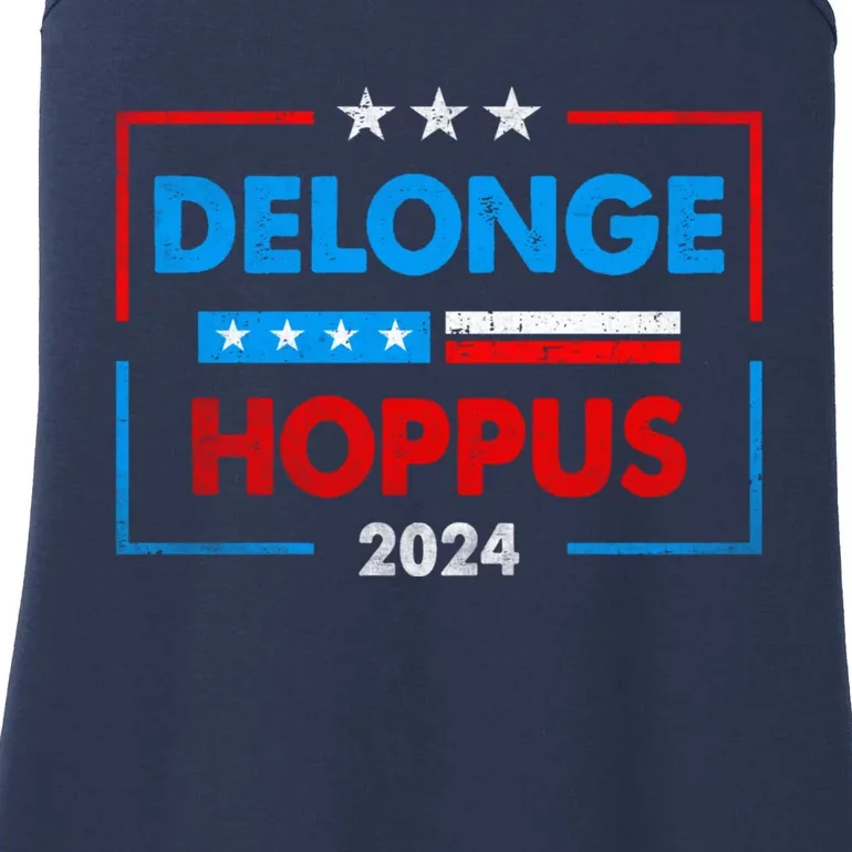 Funny Delonge Hoppus 2024 For President Voting Election 2024 Usa Ladies Essential Tank