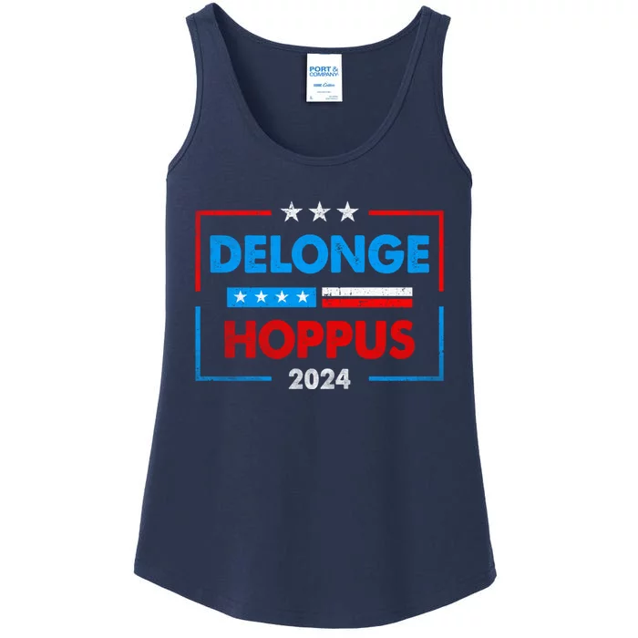 Funny Delonge Hoppus 2024 For President Voting Election 2024 Usa Ladies Essential Tank