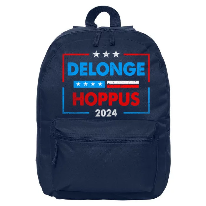 Funny Delonge Hoppus 2024 For President Voting Election 2024 Usa 16 in Basic Backpack