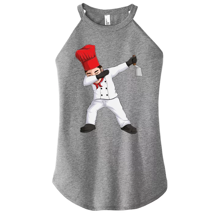 Funny Dabbing Hibachi Chef Cook Costume Cooking Cute Gift Women’s Perfect Tri Rocker Tank