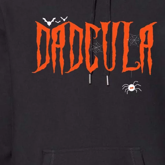 Funny Dadcula Halloween Dad Dracula Costume Momster Matching Premium Hoodie