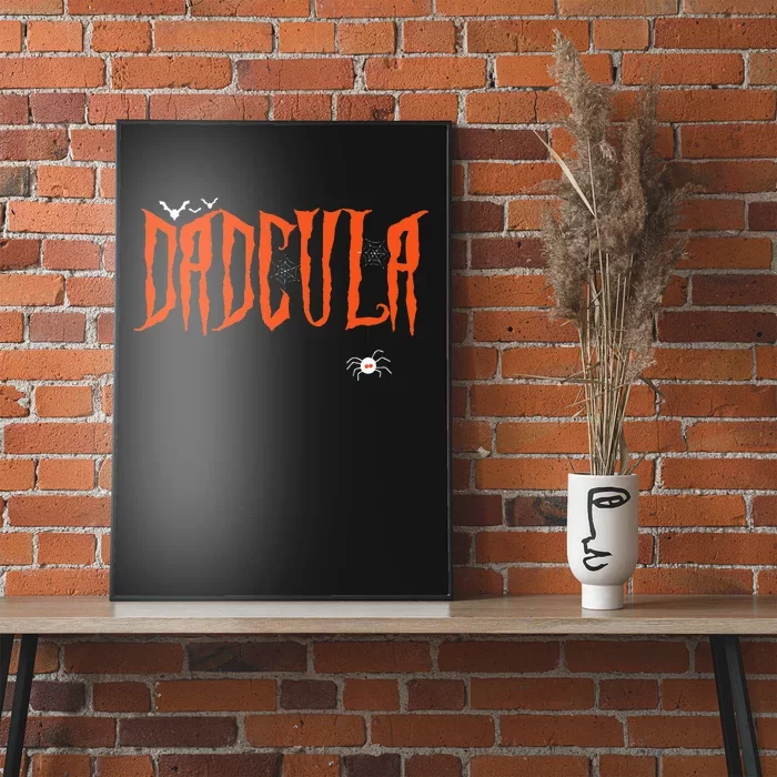 Funny Dadcula Halloween Dad Dracula Costume Momster Matching Poster