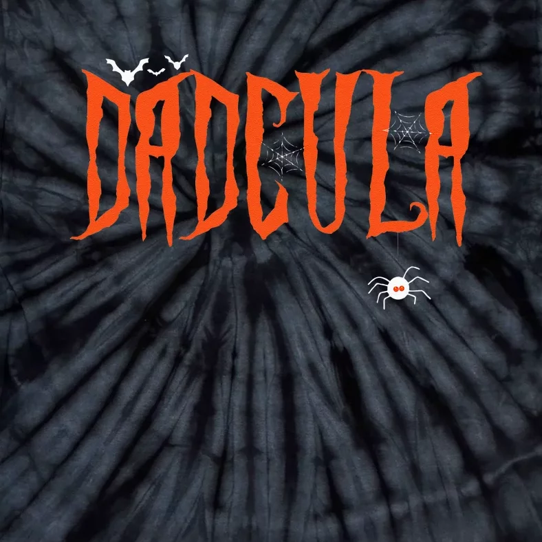 Funny Dadcula Halloween Dad Dracula Costume Momster Matching Tie-Dye T-Shirt