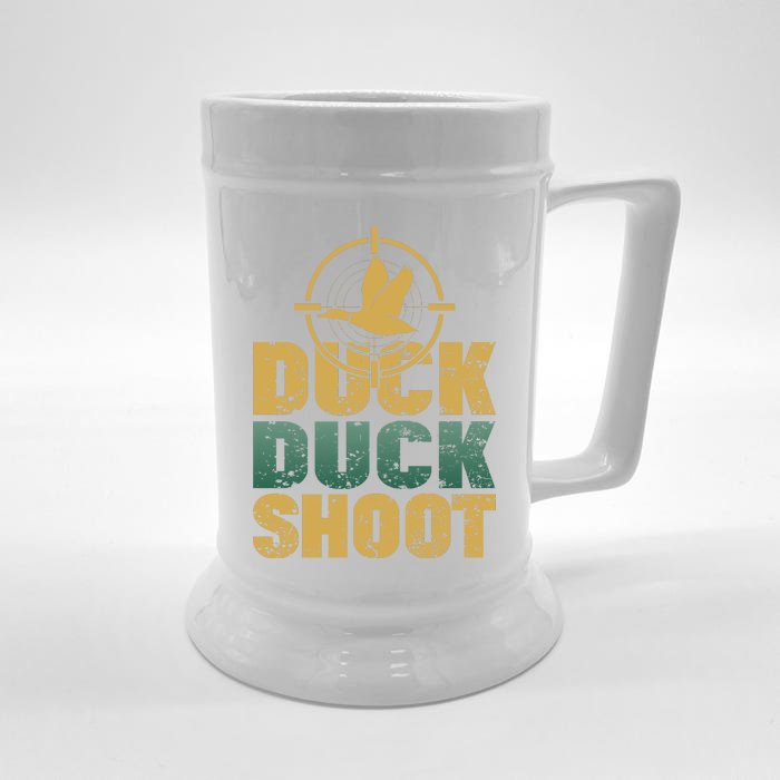 Funny Duck Hunting Gift For Hunter Front & Back Beer Stein