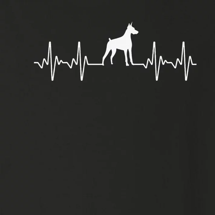 funny Doberman Heartbeat For Doberman Lover Toddler Long Sleeve Shirt