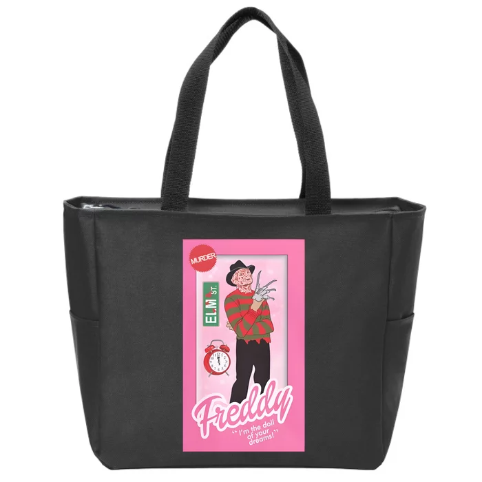 Freddy Doll Horror Movie Doll Funny Halloween Zip Tote Bag