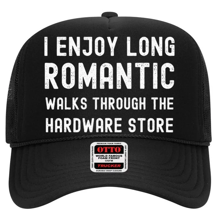 Funny Dad Handyman Hardware Store Tools Fathers Day High Crown Mesh Trucker Hat