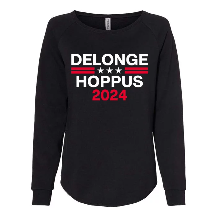 Funny Delonge Hoppus 2024 For President Womens California Wash Sweatshirt