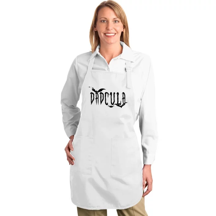 Funny Dadcula Halloween Dad Costume Momster Family Matching Full-Length Apron With Pocket