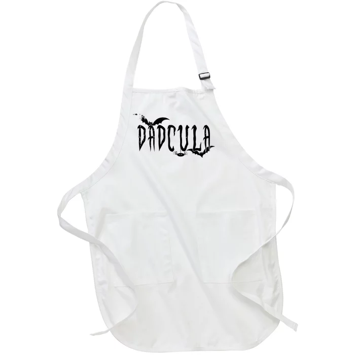 Funny Dadcula Halloween Dad Costume Momster Family Matching Full-Length Apron With Pocket