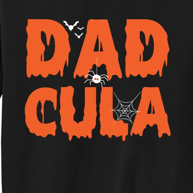 Funny Dadcula Halloween Dad Dracula Costume Momster Matching Tall Sweatshirt