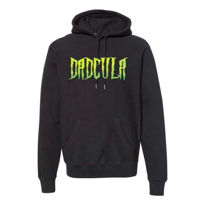 Funny Dadcula Halloween Dad Couples Matching Costume Premium Hoodie