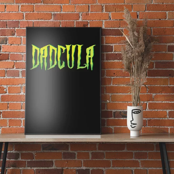 Funny Dadcula Halloween Dad Couples Matching Costume Poster