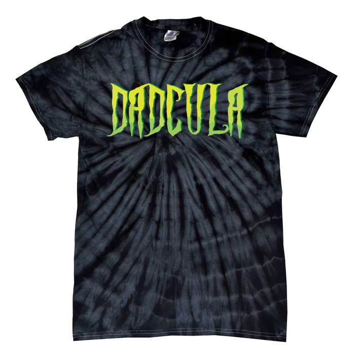 Funny Dadcula Halloween Dad Couples Matching Costume Tie-Dye T-Shirt