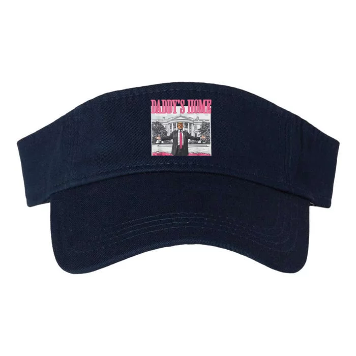 Funny DaddyS Home Trump Pink 2024 Take America Back 2024 Valucap Bio-Washed Visor