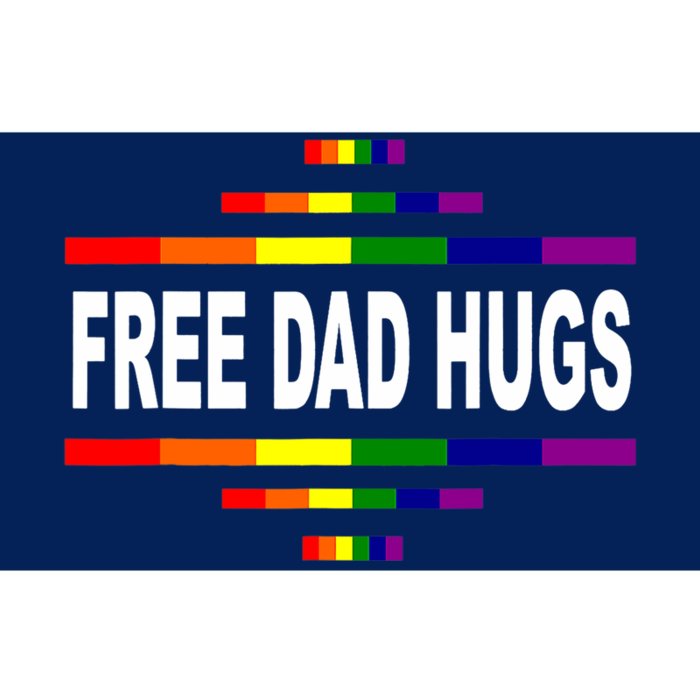 Free Dad Hugs LGBT Rainbow Pride Fathers Day Gift Bumper Sticker