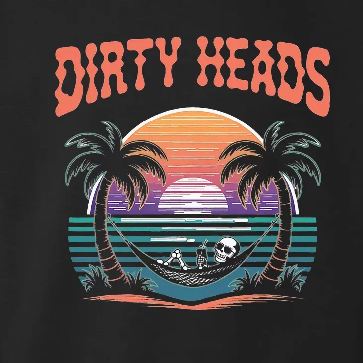 Funny Dirty Heads Retro Beach Toddler Hoodie