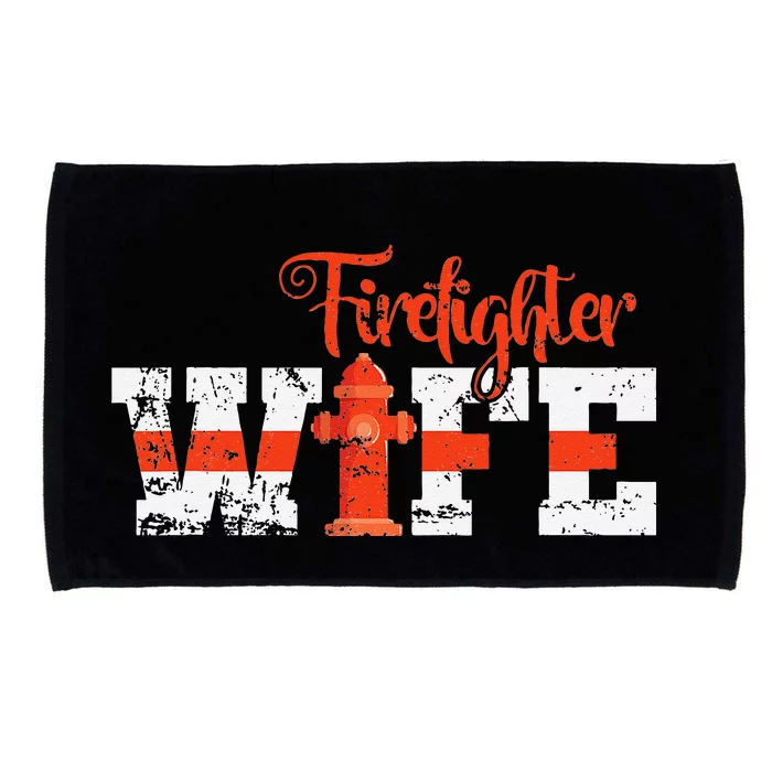 Fire Department Hydrant Firefighter Wife Microfiber Hand Towel