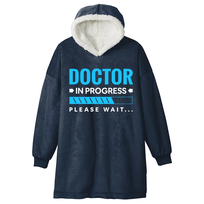 Funny Doctor In Progress Medical Students Meaningful Gift Hooded Wearable Blanket