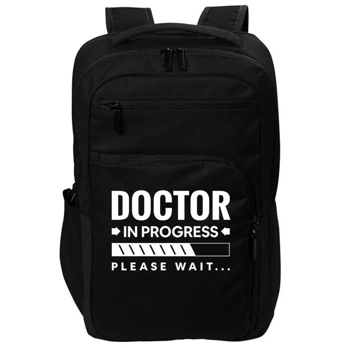 Funny Doctor In Progress Medical Students Funny Gift Impact Tech Backpack