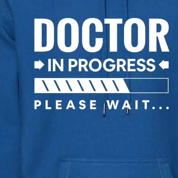 Funny Doctor In Progress Medical Students Funny Gift Premium Hoodie