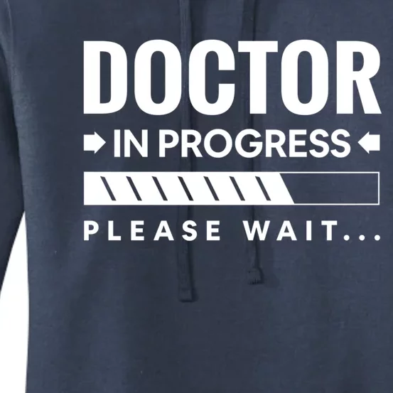 Funny Doctor In Progress Medical Students Funny Gift Women's Pullover Hoodie