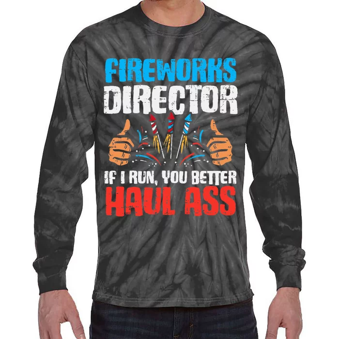 Fireworks Director If I Run Tie-Dye Long Sleeve Shirt