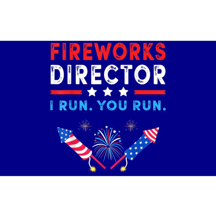 Fireworks Director I Run You Run Funny 4th Of July Outfit Cool Gift Bumper Sticker