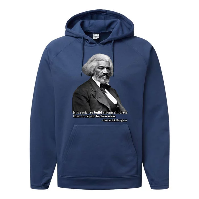 Frederick Douglass Inspirational Quote Black History Month Funny Gift Performance Fleece Hoodie