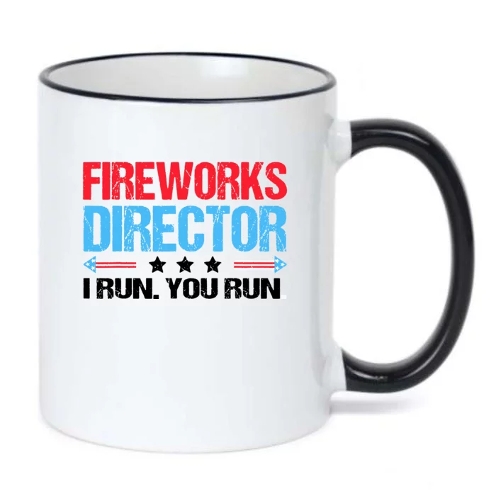 Fireworks Director I Run You Run Black Color Changing Mug