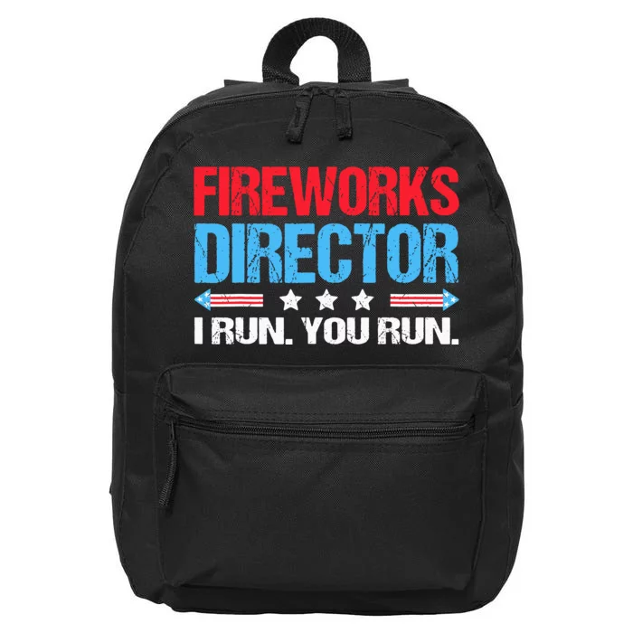 Fireworks Director I Run You Run 16 in Basic Backpack