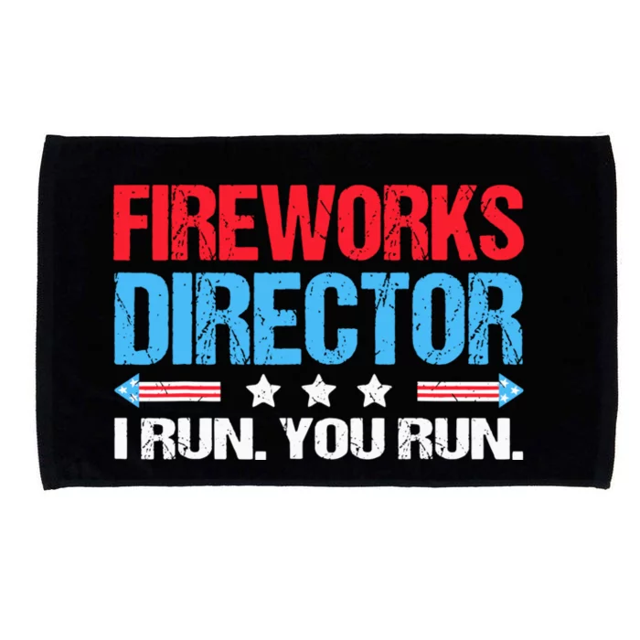 Fireworks Director I Run You Run Microfiber Hand Towel