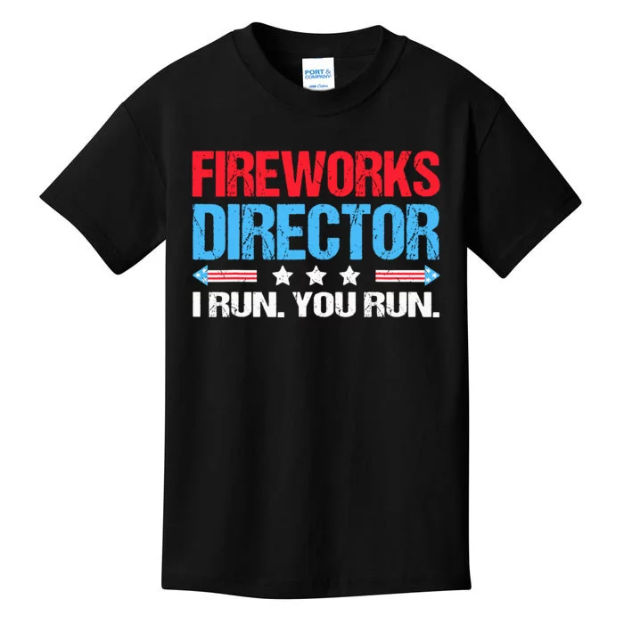 Fireworks Director I Run You Run Kids T-Shirt