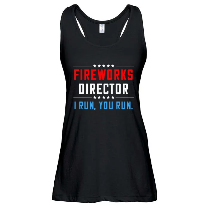 Fireworks Director I Run You Run Ladies Essential Flowy Tank