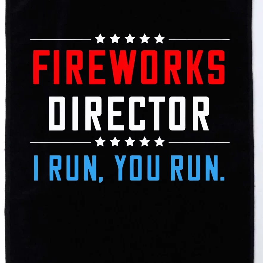 Fireworks Director I Run You Run Platinum Collection Golf Towel