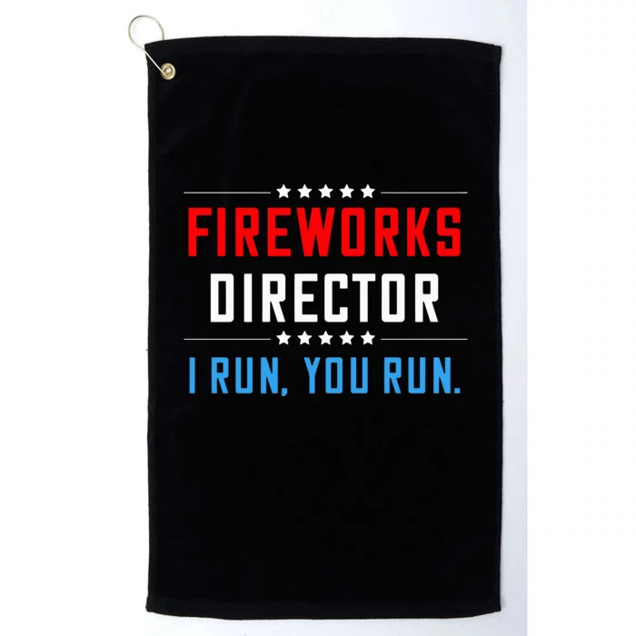 Fireworks Director I Run You Run Platinum Collection Golf Towel